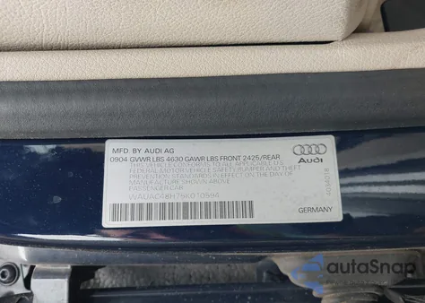 2005 Audi A4 1.8T z USA, uszkodzony, nr VIN WAUAC48H75K010594